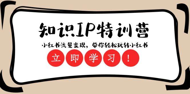 知识IP特训营 ：小红书-流量变现，带你轻松玩转小红书（23节视频课）-云创网