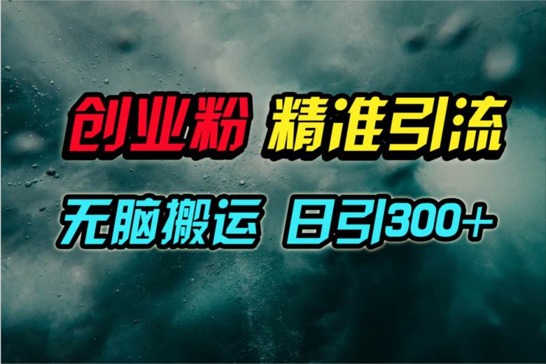 视频号纯搬运日引300+创业粉教程！-云创网