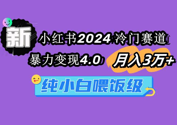 小红书2024冷门赛道 月入3万+ 暴力变现4.0 纯小白喂饭级-云创网