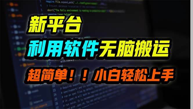 新平台用软件无脑搬运，月赚10000+，小白也能轻松上手-云创网