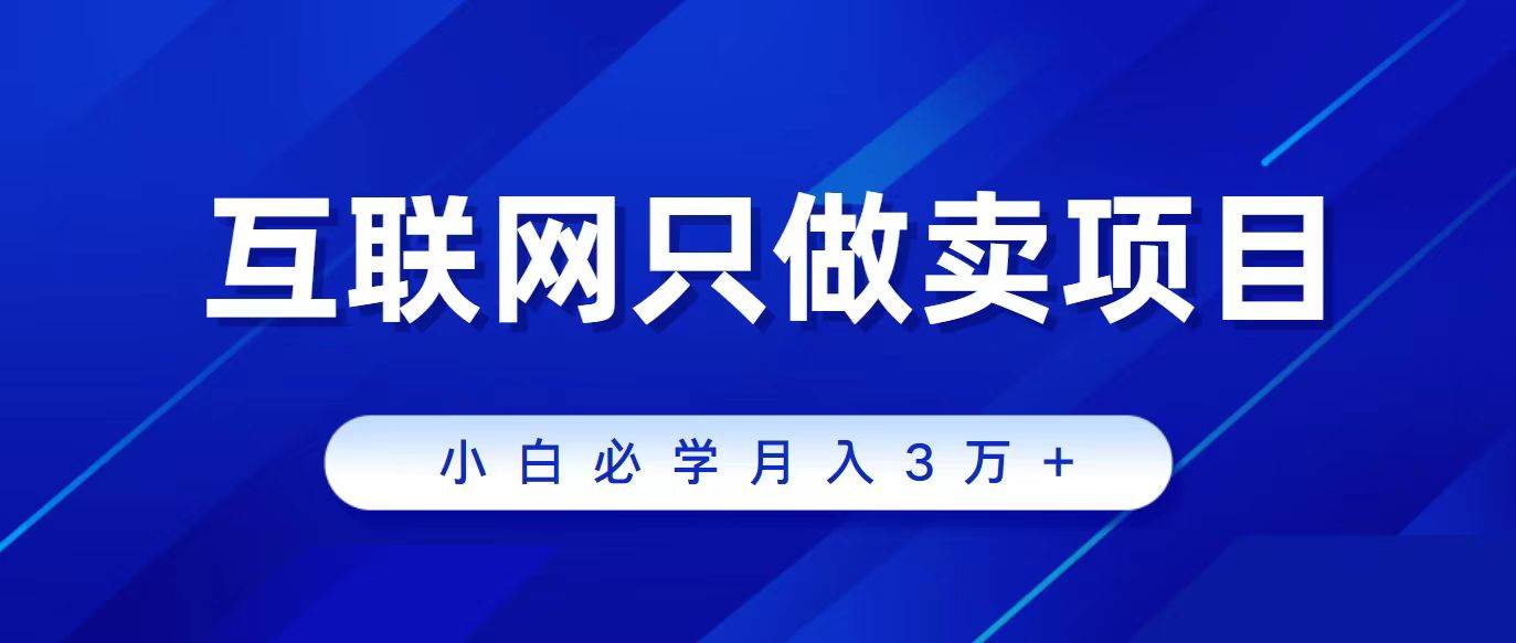 互联网的尽头就是卖项目，被割过韭菜的兄弟们必看！轻松月入三万以上！-云创网