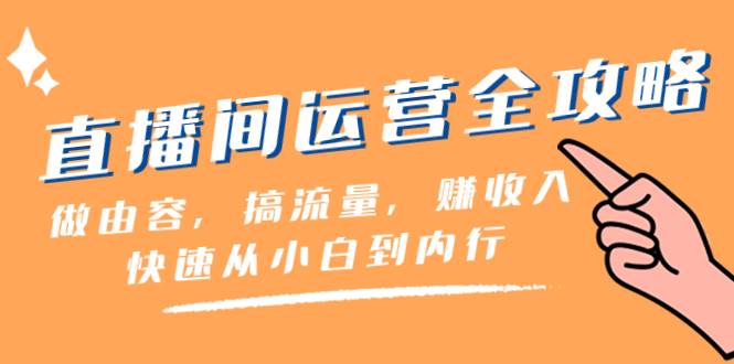 直播间-运营全攻略：做由容，搞流量，赚收入一快速从小白到内行（46节课）-云创网