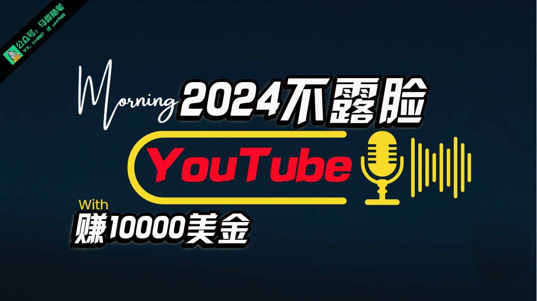 AI做不露脸YouTube赚$10000月，傻瓜式操作，小白可做，简单粗暴-云创网