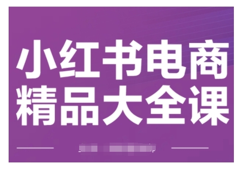 小红书电商精品大全课，快速掌握小红书运营技巧，实现精准引流与爆单目标，轻松玩转小红书电商(更新2月)-云创网