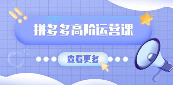 拼多多高阶运营课：极致群爆款玩法，轻付费无尽复制，打造单品爆款之路-云创网