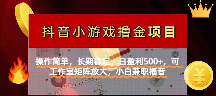 【抖音小游戏发行人计划项目】操作简单，长期稳定，日盈利500+，可工作…-云创网