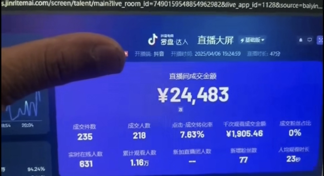 图片[1]-抖音破价直播，靠不露脸读稿子， 日入多张，100%起号-云创网